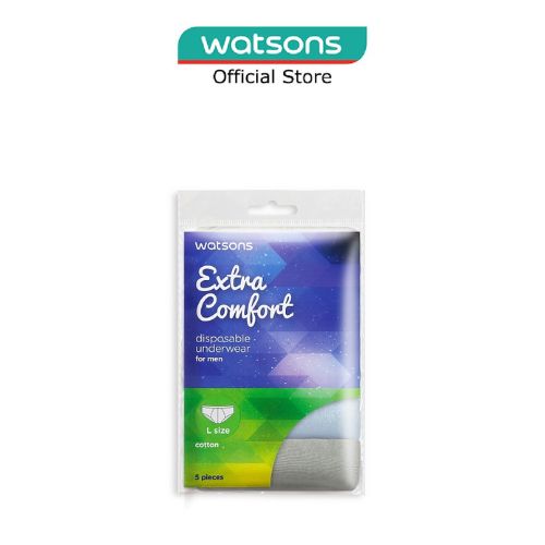 WATSONS Disposable Cotton Underwear For Men (L Size) 5s