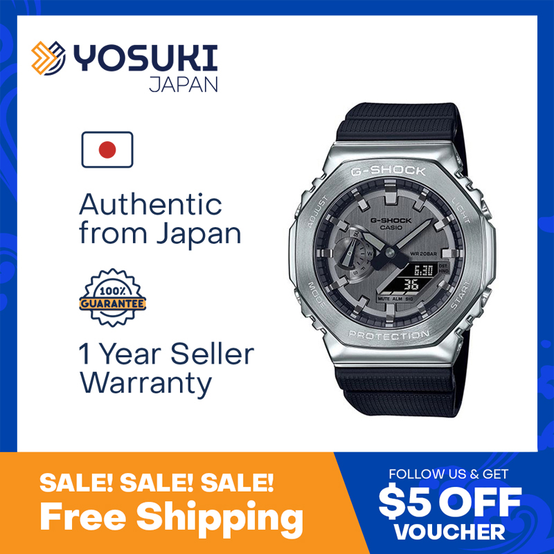 CASIO G-SHOCK GSHOCK GM-2100-1AJF ( GM 2100 1AJF GM21001AJF GM-2100 GM-2100-1A ) NEWMODEL JMODEL Wrist Watch For Men from YOSUKI JAPAN