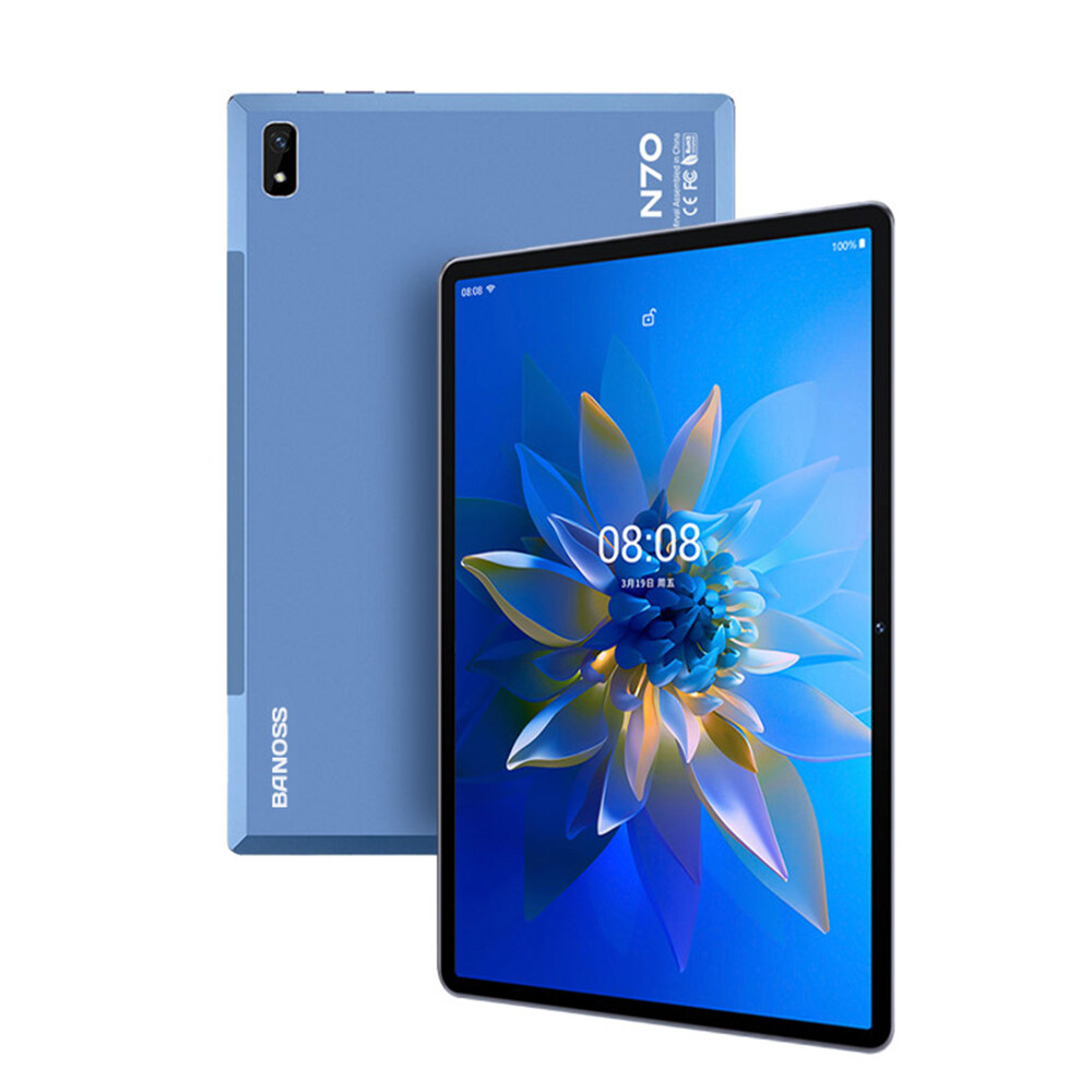 【2022 TOP4】BANOSS N70 Tablet PC 10.1 Inches Android 11 5G WiFi 8800mAh Dual SIM 4G Gaming Online Classroom Meeting for Students 6GB 8GB 10GB RAM 128GB 256GB 512GB ROM