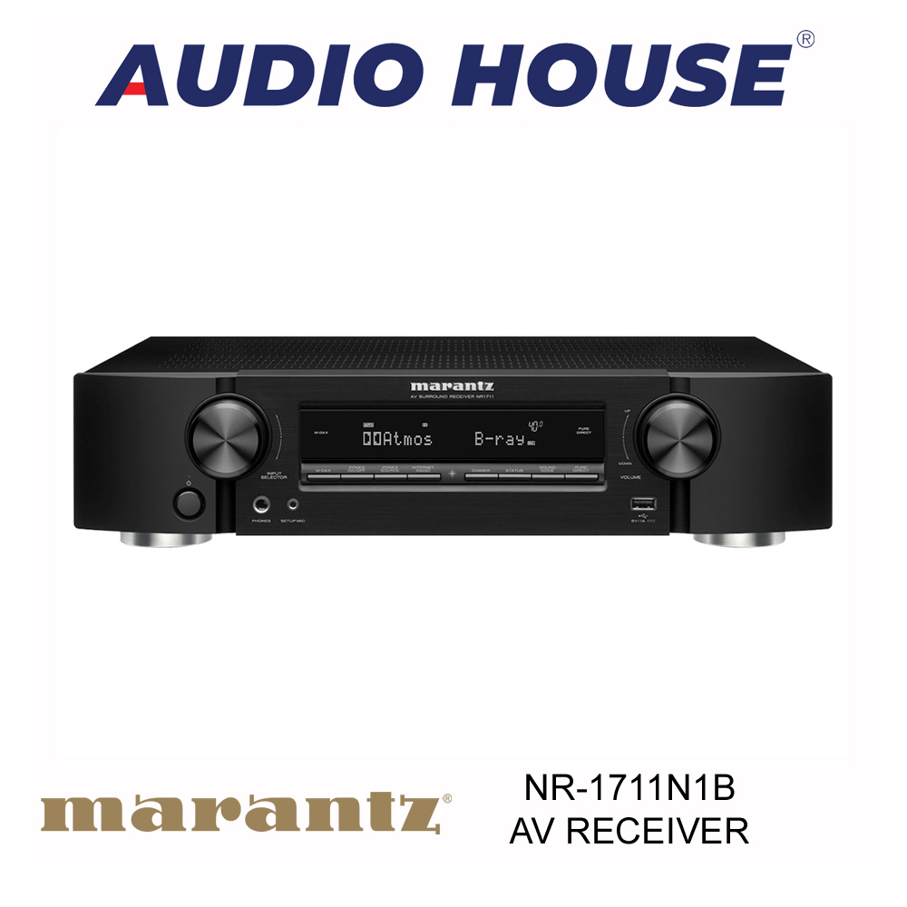 MARANTZ NR-1711N1B AV RECEIVER (BLACK) ***1 YEAR MARANTZ WARRANTY***